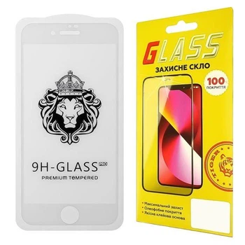 Защитное стекло Apple iPhone 7/8 Full Glue Lion белое 0.3 мм 2.5D