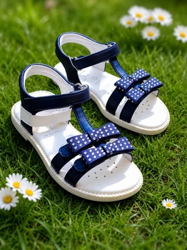 Детские босоножки для девочки Geox J Sandal J Karly G. синие 30 размер арт.J1535G-000NF