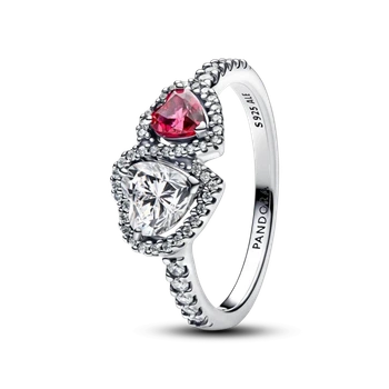 Серебряное кольцо Pandora «Ореол Сердец» Серебряное кольцо Пандора Ореол Сердец Два Сердца Сердце 193662C01 16 мм 16.5 мм