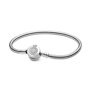 Срібний браслет Pandora «Сяюча корона O» Срібний браслет Пандора Корона 599046C01 17