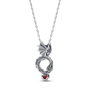 Серебряное колье Pandora «Дракон» Игра престолов Серебряное ожерелье Пандора Dragon Game of Thrones 392967C01
