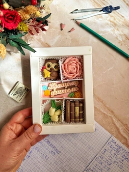 Подарочный шоколадный набор Chocolina Сладкие воспоминания ручной работы
