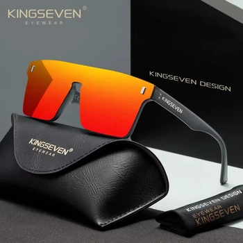 Поляризационные солнцезащитные очки для мужчин и женщин KINGSEVEN 792 Black Red