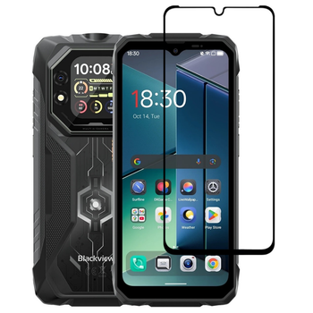 Защитное стекло LUX для Blackview Rock 1 / Rock 1 Pro полная проклейка черный