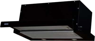 Витяжка кухонна ELEYUS Storm 1200 LED SMD 60 BL 226Вт, 1200 м³/год, телескопічна, чорна (витяжка ELEYUS, телескопічна)
