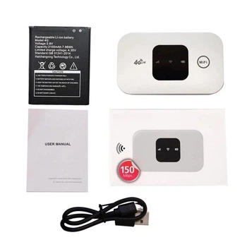 Портативный модем маршрутизатор с sim картой Vkstar Mf800 с Led дисплеем 4g Lte, 2100 mAh
