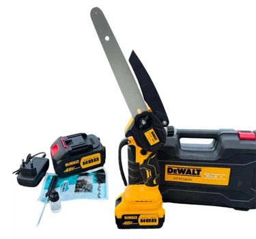 Аккумуляторная пила DeWalt 48V 6Ah компактная минипила для дома сада деревья веток сада с 2 аккумуляторами 48V 6Ah