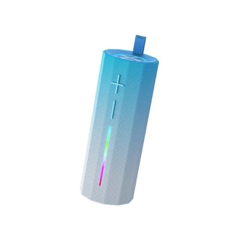Портативная Bluetooth-колонка XO F71 Hidden Carrying Handle Cylinder LED Dazzle Speaker для музыки дома и в дороге, синяя