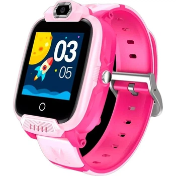 Смарт-часы детские с GPS и видеозвонками Canyon Jondy KW-44 Kids Smartwatch Розовые