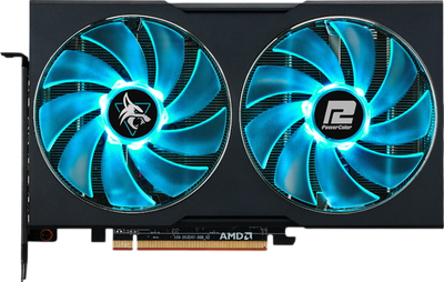 Видеокарта AMD Radeon RX 6600 XT 8GB PowerColor Hellhound (AXRX 6600XT 8GBD6-3DHL/OC) Б/У