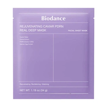 Омолоджуюча гідрогелева маска з PDRN Biodance Rejuvenating Caviar PDRN Real Deep Mask (34 g)