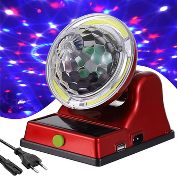 Дискошар з LED ліхтарем,на сонячній батареї,USB,360 Energy 3888B ( 28853 )