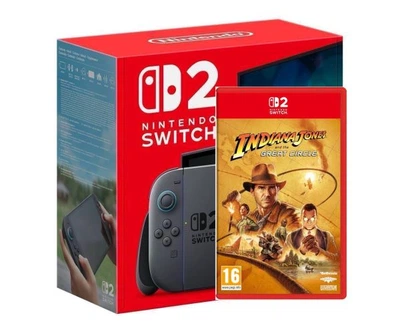 Игровая консоль Nintendo Switch 2 Black + Игра Indiana Jones and the Great Circle (русские субтитры)