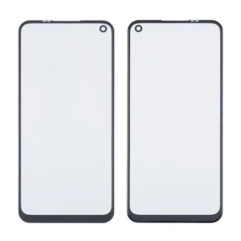 Стекло тачскрина Oppo A32/A53/A54 чёрное закалённое с OCA плёнкой