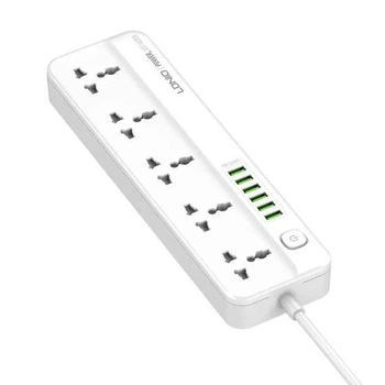 Сетевое зарядное устройство Ldnio SC5614 белый 6 USB 5 розеток 2m (SC5614)