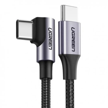 Кабель Ugreen US255 USB Type-C to USB Type-C (2m) Black/Gray (50125)