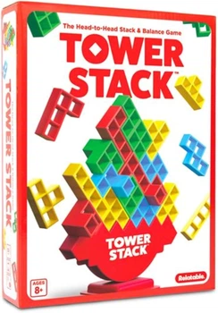 Настільна гра балансир Tower Stack Розвиваючий дерев'яний конструктор-вежа Для всієї родини (810192981588)