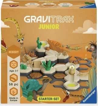 Набір інтерактивного трек-конструктора Ravensburger GraviTrax Junior: Starter-Set S Desert (24585) (4005556245857)