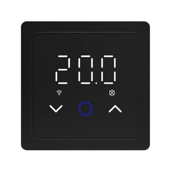 Wi-Fi терморегулятор In-Therm PWT 029 чорний матовий сенсорний для теплої підлоги