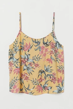 Топ H&M Divided жовтий в візерунки ZGOUF399 44