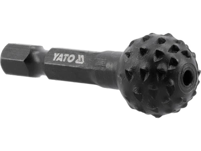 Фреза рашпильная шаровидная по дереву YATO 16 x 45 мм HEX 1/4" углеродистая сталь YT-61742