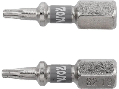 Биты YATO TORX T8 x 25 мм HEX 1/4" никелированные 2 шт YT-78010