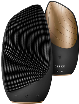 Urządzenie do oczyszczania twarzy Geske Sonic Thermo Facial Brush 6 in 1 Black Gold