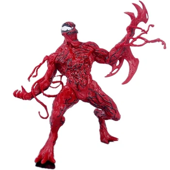 Статуэтка игровая Веном 20 см из ПВХ пластика, фигурка Venom на подставке для полки Красный