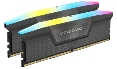 Пам'ять DDR5 32GB 5600MHz PC5-44800 (Kit of 2) Corsair Vengeance RGB Gray (CL36-36-36-76)
