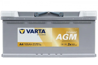 Акумулятор VARTA AGM 12V 105AH 950A R+ DYNAMIC 394*175*190MM