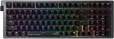 Клавіатура бездротова Asus ROG Strix Morph 96 NX Snow V2 USB/Bluetooth Black (90MP04IF-BKMA03)