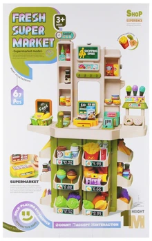 Zestaw do zabawy Mega Creative Supermarket z akcesoriami 67 elementów 566778 (5907414307280)