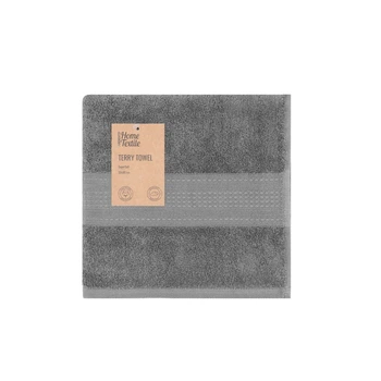Полотенце Ardesto махровое SuperSoft 100 хлопок 50 х 90 см серый (ART2250SLP)