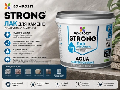 Лак для каменю STRONG AQUA 0,75л