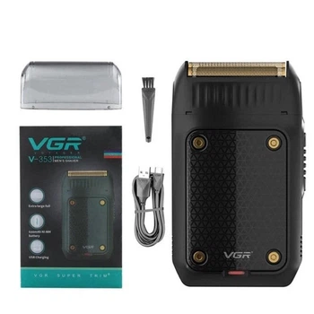Аккумуляторная электробритва Шейвер VGR V 353 для сухого бритья с откидным триммером
