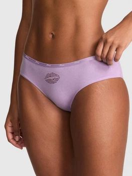 Женские трусики Victoria's Secret (26512659531) Logo Cotton Hiphugger XS сиреневые