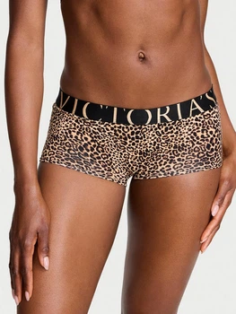 Женские трусики Victoria's Secret (38759675283) Exploded Logo Cotton Boyshort M коричневые