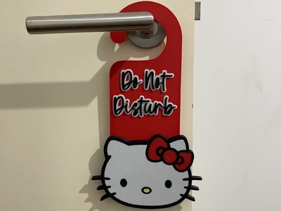 Табличка на дверну ручку Do Not Disturb Hello Kitty. Aivory