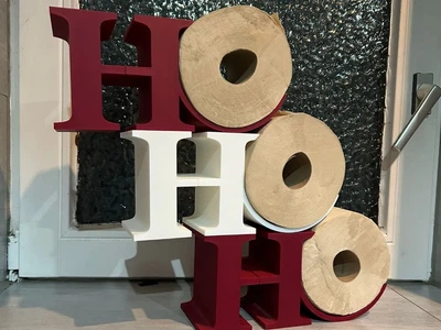 Підставка-декор святкова Ho-ho-ho для туалетного паперу. Aivory