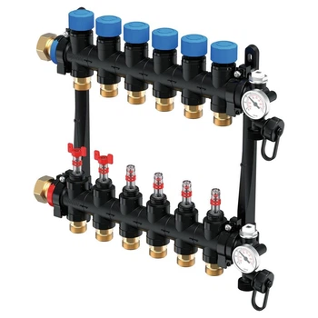 Пластиковий колектор Uponor Vario M 6xG3/4 Euro FM (1085948)
