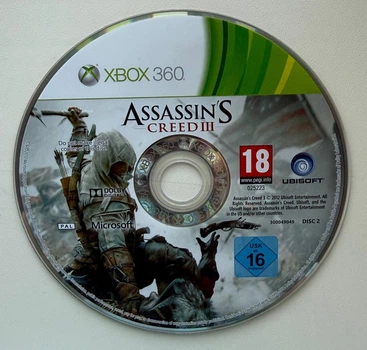 Диск для XBOX 360 - Assassin's Creed III англ, (диск 2), Б/В