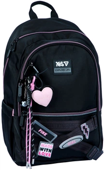 Pюкзак YES TS-113M With Love 41х27х16 см Black (5056574460158)