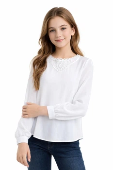 Блузка для девочки SLY 114/S/19 белый 164
