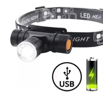 Ліхтар 128 на лоб 1×T6 POLICE 3 режима 1×18650 Li-ion акк