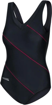 Купальник закритий для жінок Aqua Speed SOPHIE 2450 чорний, бордовий Жіночий 40