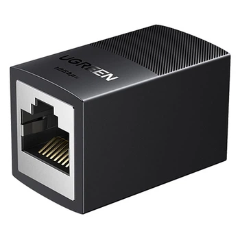 З'єднувач витої пари UGREEN NW326 RJ-45 10Gbps Shielded Network Connector Black (55359)