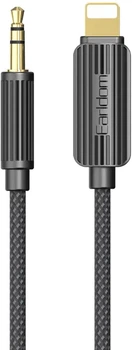 Кабель Earldom ET-AUX68 Lightning to 3.5 мm MiniJack 1.2 м Black (AUX-000078)