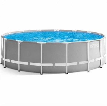 Каркасный бассейн Intex 26726 NP 457x122 см, 16805 л, с фильтр-насосом, лестницей, тентом и подстилкой