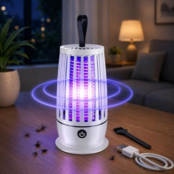 Антимоскитная лампа-светильник LY-851 на USB 2054053 белая.