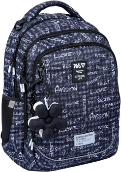 Рюкзак школьный YES TS-59M Passion 42х29х16 см Black (5056574460851)